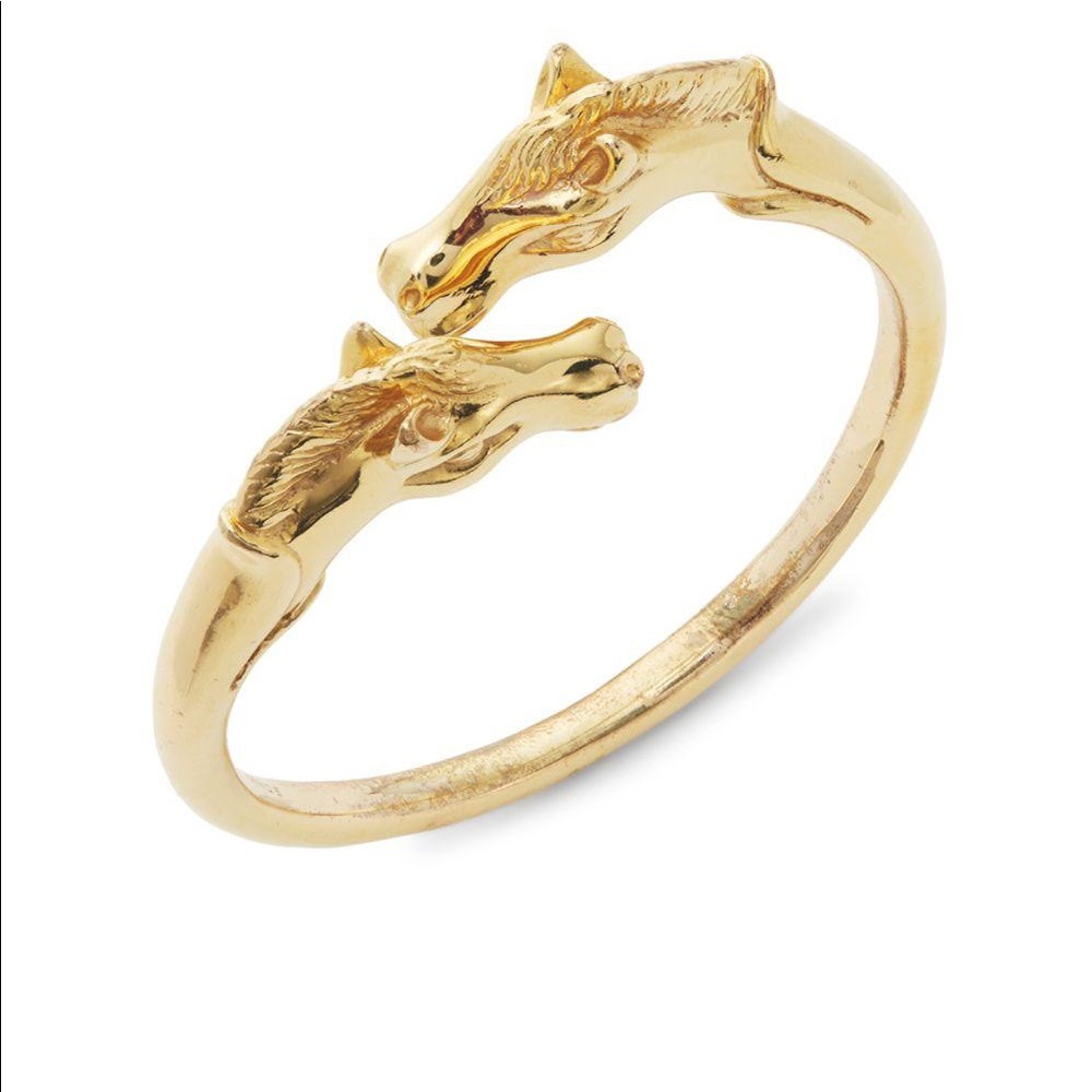 Hermès Vintage Double Horse Head Bangle
